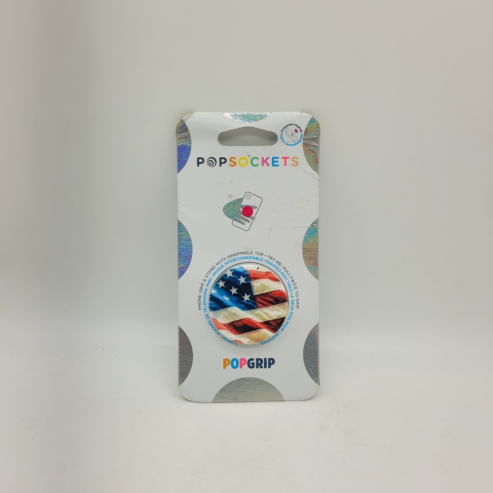 PopSockets Phone Grip & Stand – Swappable Top | “Oh Say Can You See” American Fl
